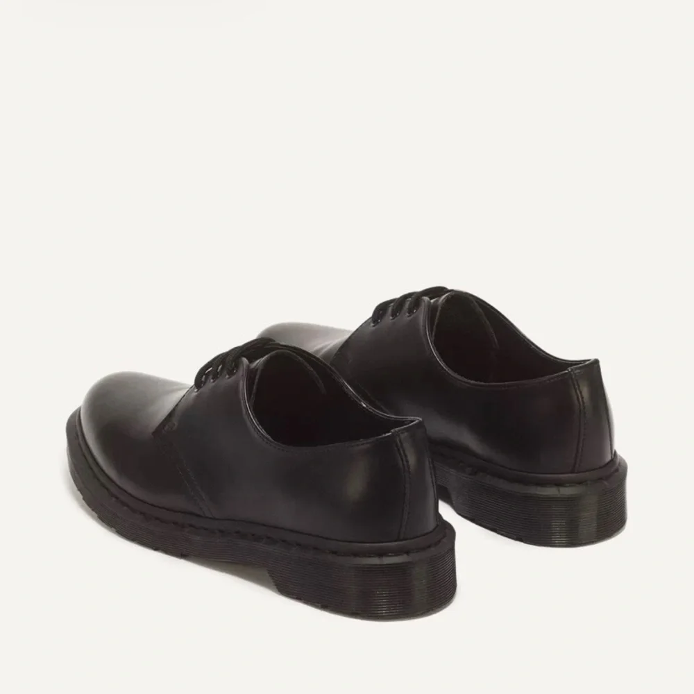 $160 Dr. Martens 1461 Mono Black Smooth Leather Lace-up Men's Oxford Derby Sz 9